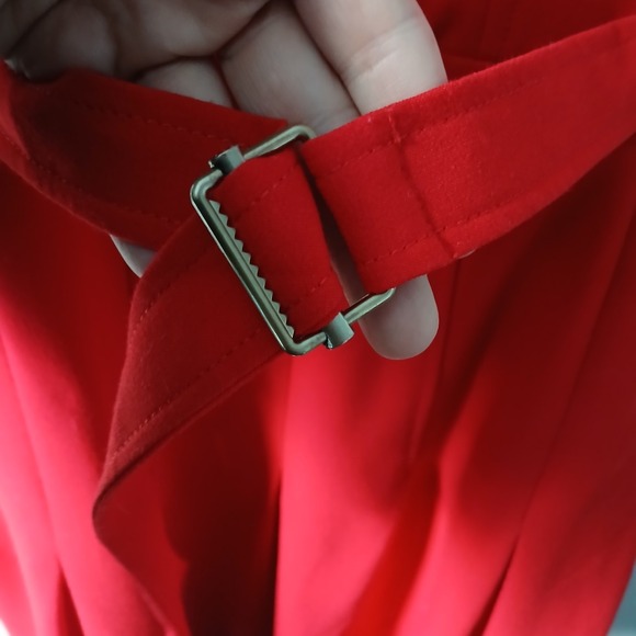 Calvin Klein Women's Size 4 Dress Knee Length Ruffle Belted Button Up Pleated - Picture 6 of 16